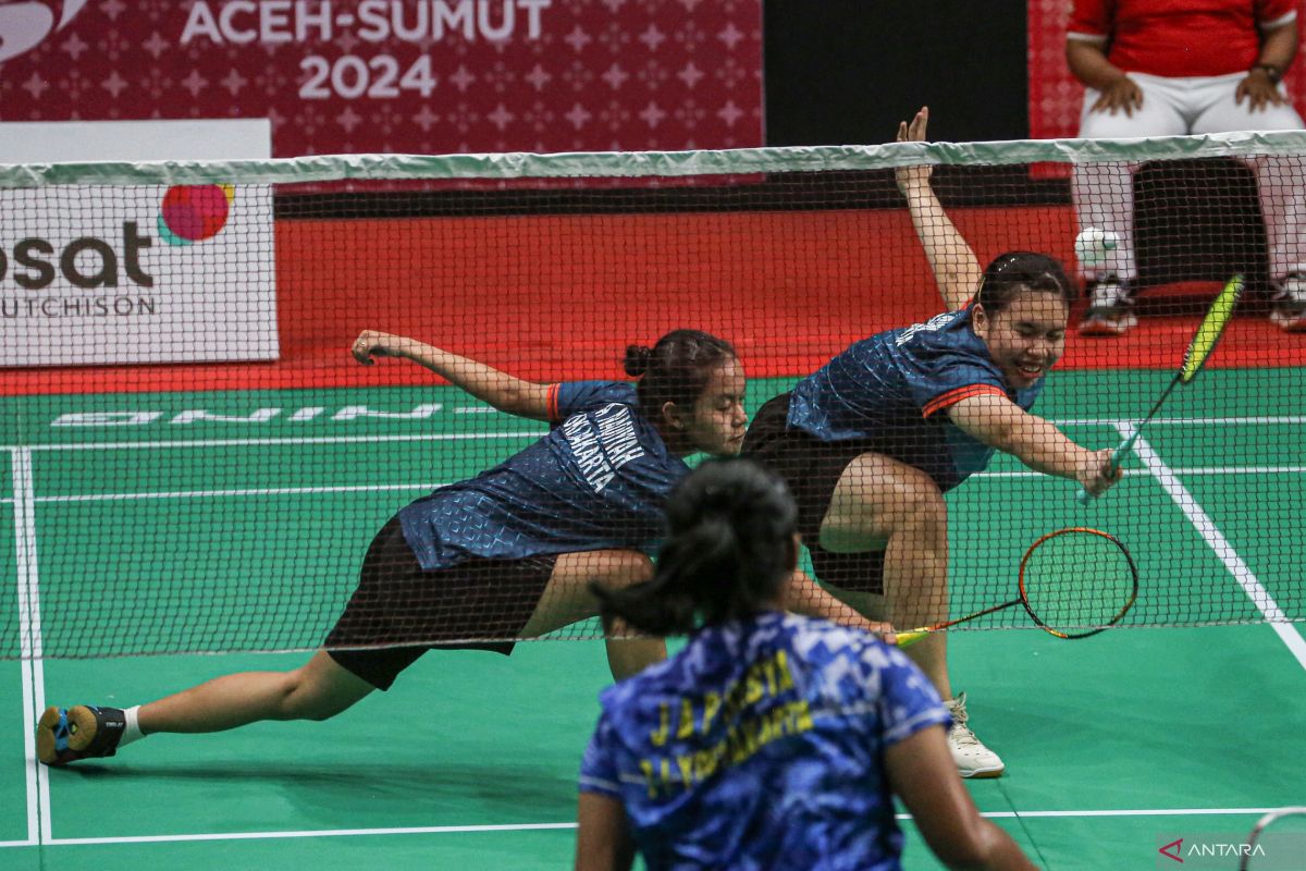 PON XXI: Bulu tangkis - Jateng, Jakarta, Jabar, dan Jatim melangkah ke semifinal