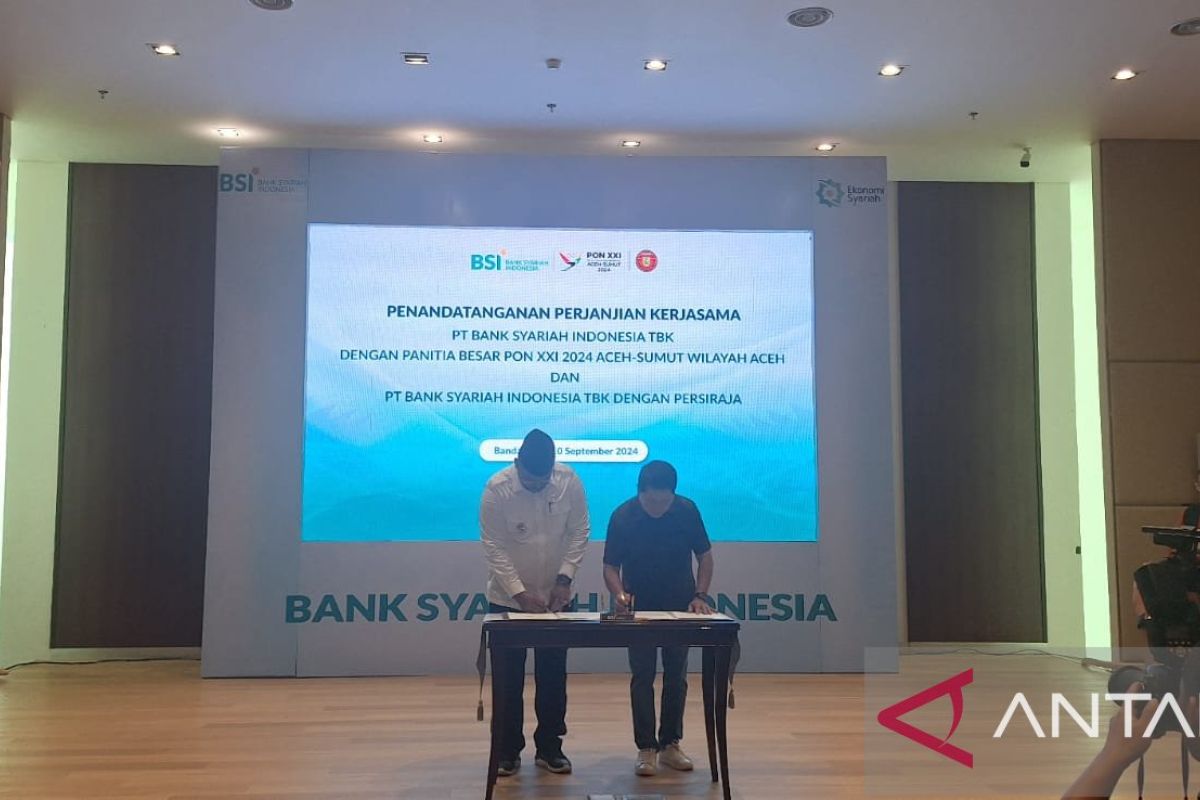 BSI dan PB PON XXI wilayah Aceh tandatangani kerja sama sponsorship