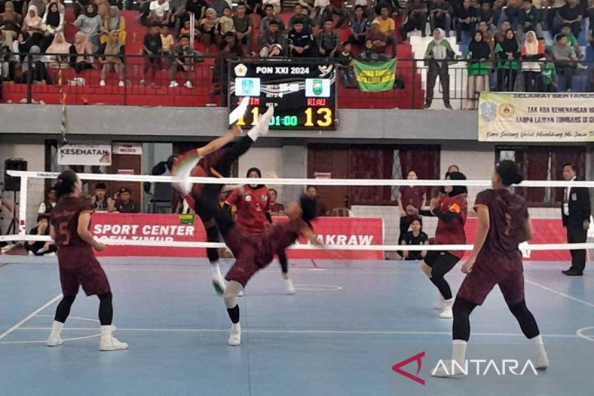 Sepak takraw - Jatim hadapi Sulsel di final nomor tim regu putri PON XXI