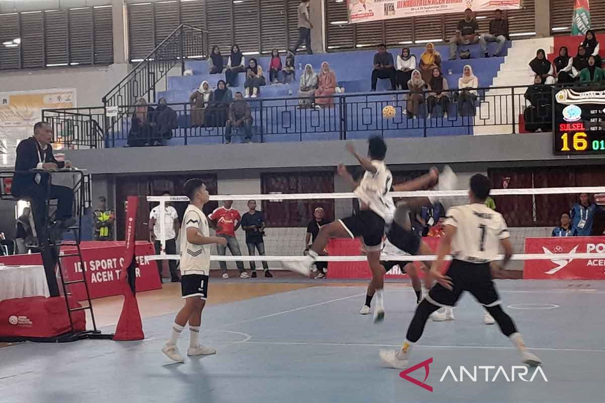 Sepak Takraw - Sulsel kunci tiket final nomor tim regu putra PON XXI