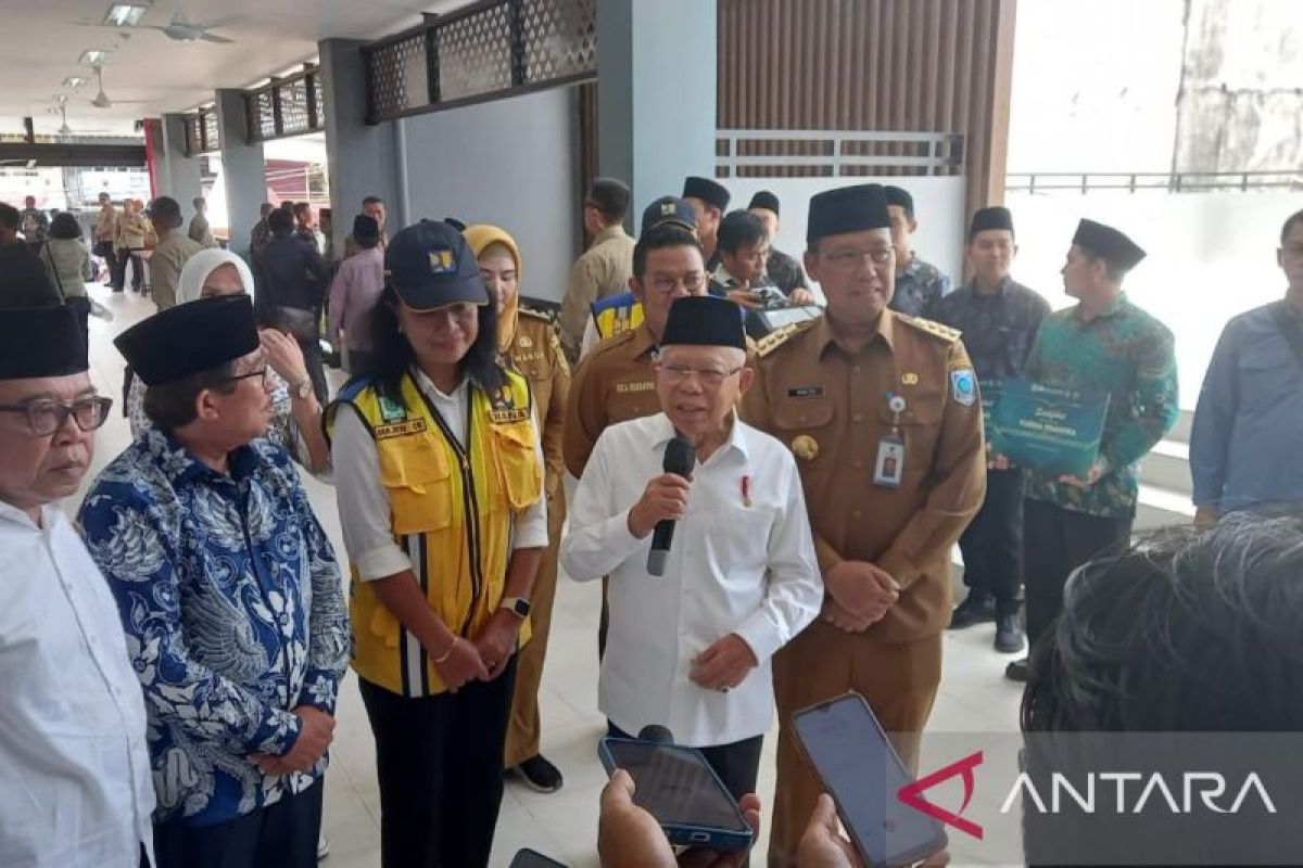 Wapres Ma'ruf Amin resmikan jalan di Bangka Selatan