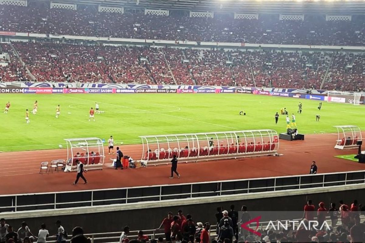 Indonesia vs Australia bermain tanpa gol di babak pertama