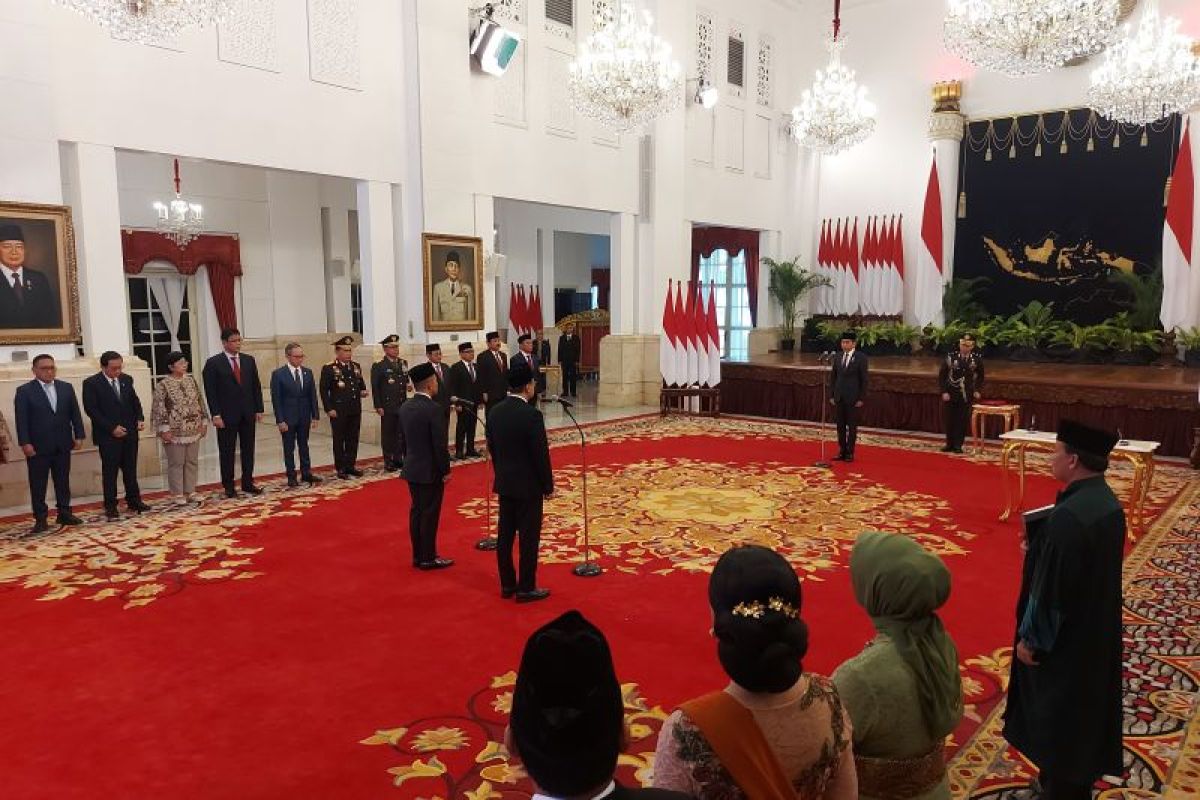 Presiden Jokowi lantik Gus Ipul jadi  Menteri Sosial