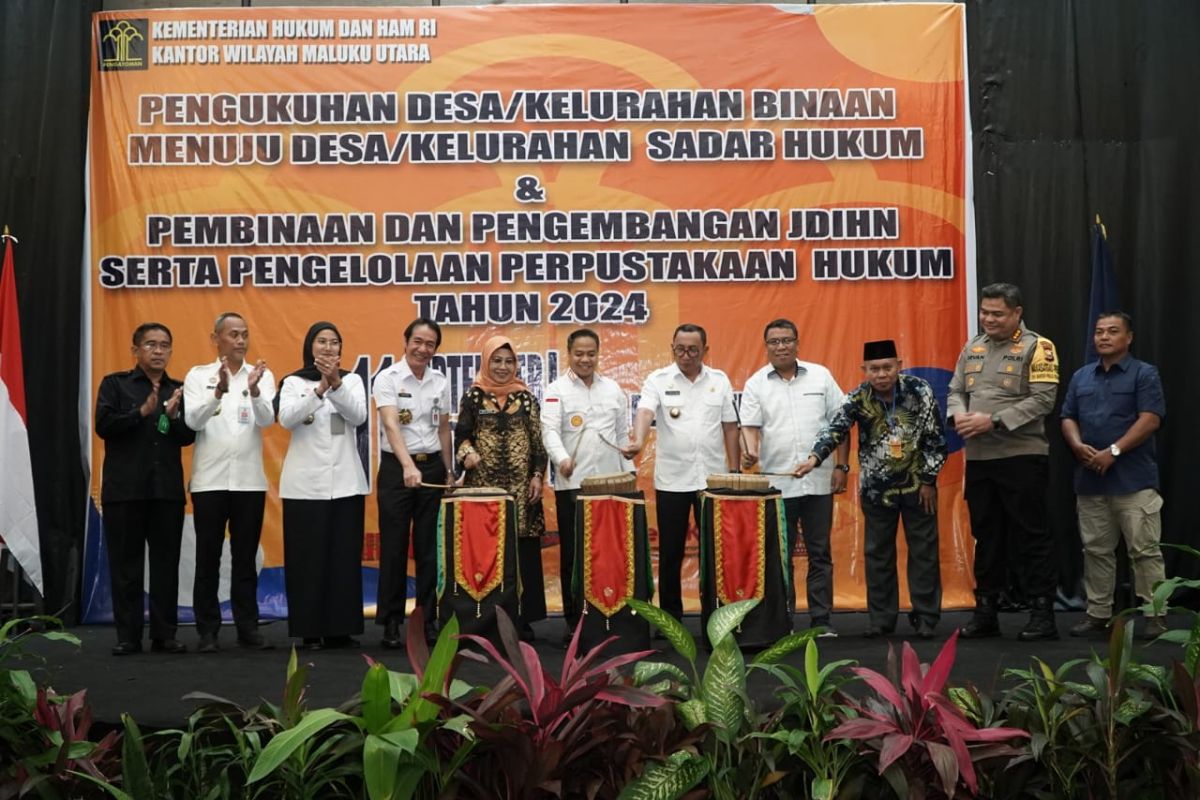 Pemprov Malut kukuhkan 52 desa-kelurahan binaan sadar hukum