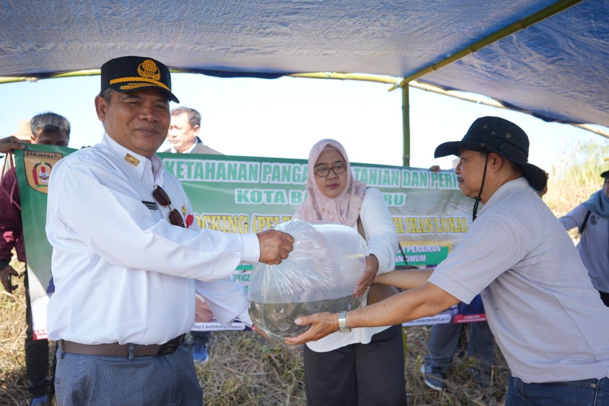 Banjarbaru releases thousands gourami to maintain ecosystem