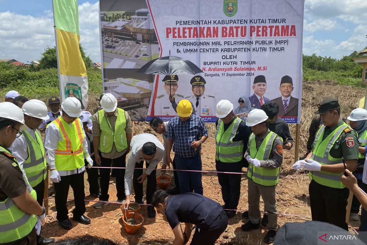 Bupati Kutim lakukan groundbreaking MPP dan UMKM Center