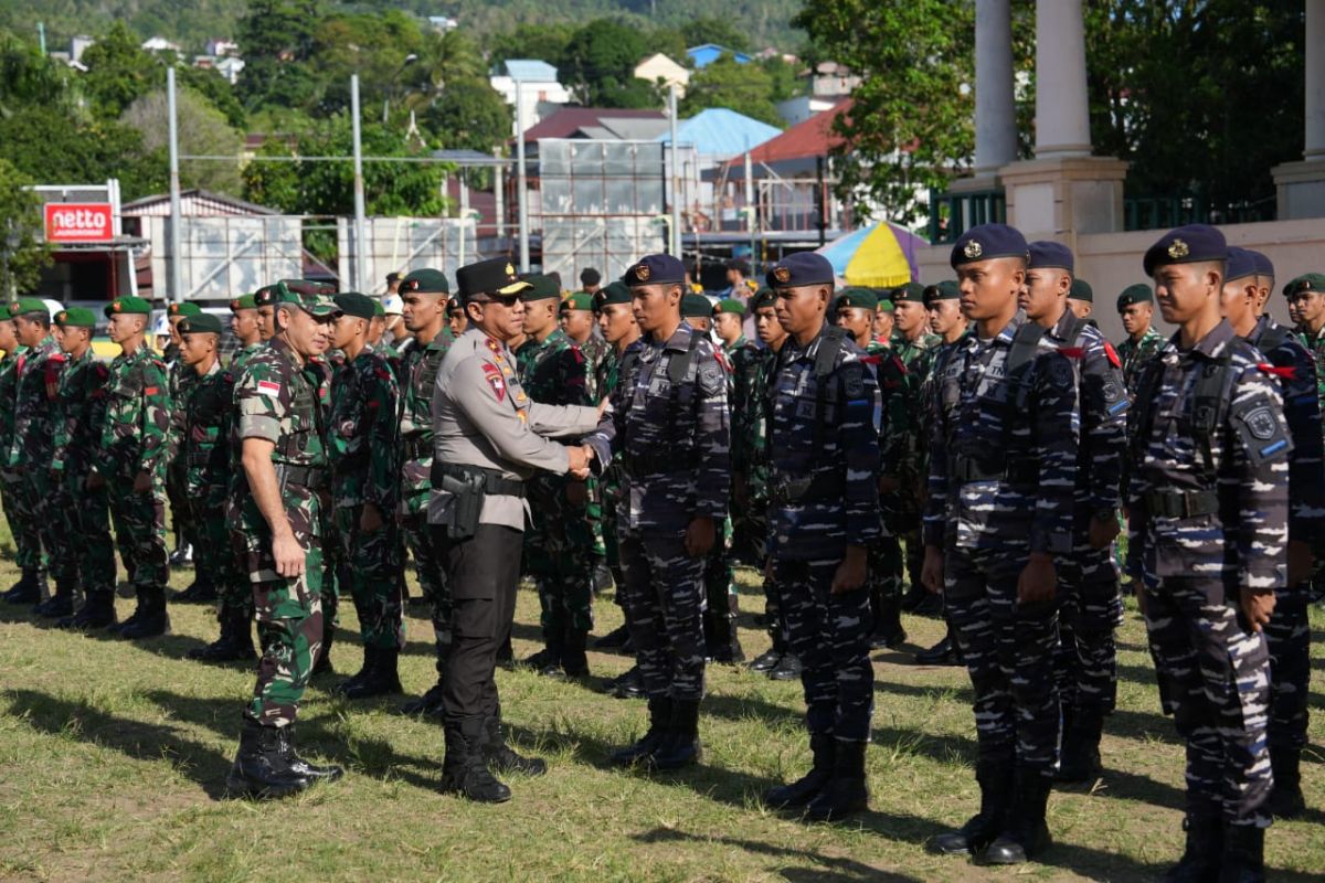 Polda Malut  gelar apel pasukan Operasi Mantap Praja dukung pilkada