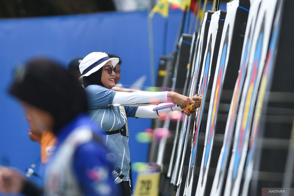 PON  2024 -  Jatim lumat Kalteng 5-1 di semifinal panahan recurve beregu campuran