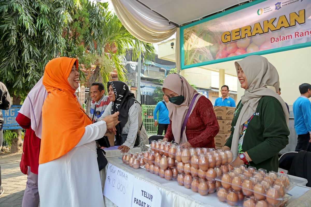 Pemkot Surabaya tekan inflasi lewat gerakan pangan murah