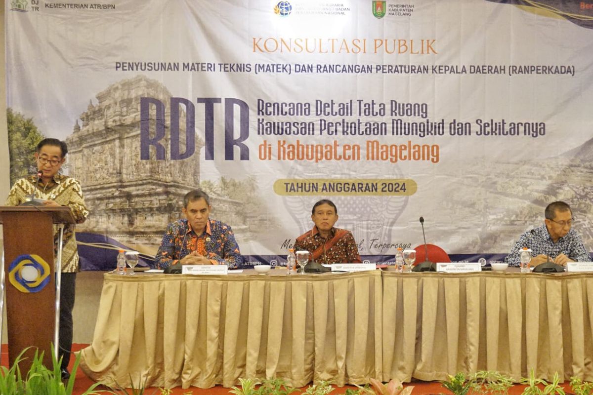 Pemkab Magelang dan  Kementerian ATR BTN konsultasi publik RDTR