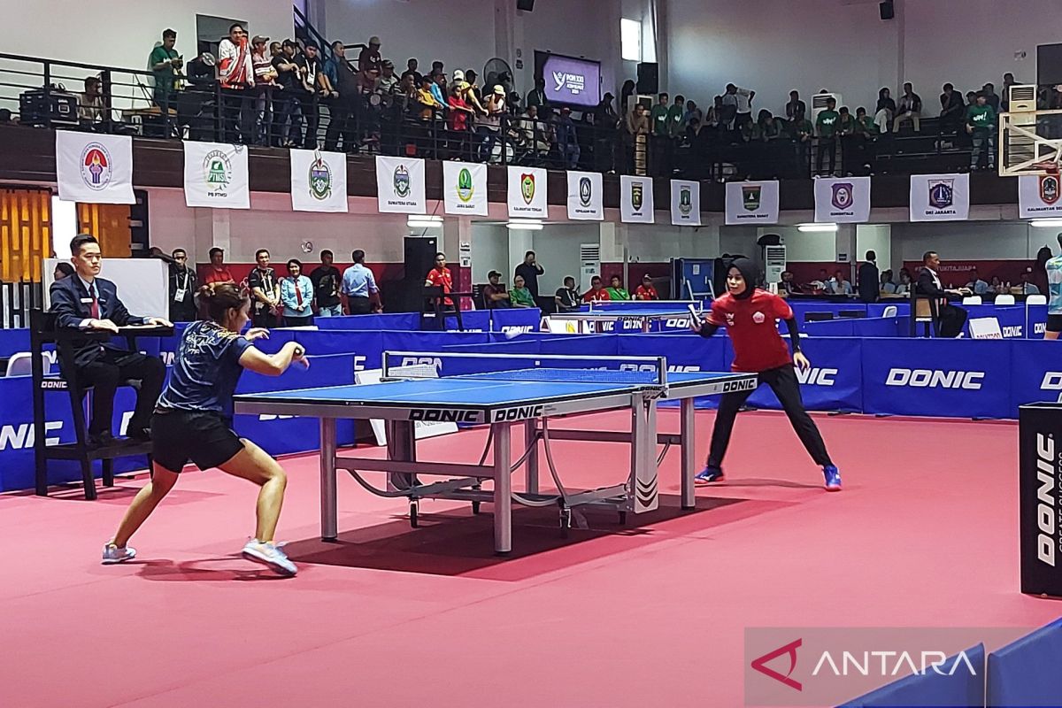 DKI Jakarta pertahankan medali emas tenis meja beregu putri