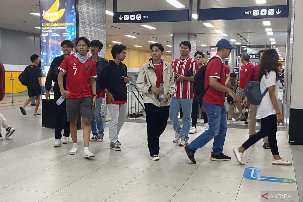 168.666 pendukung Timnas Garuda manfaatkan MRT Jakarta menuju GBK