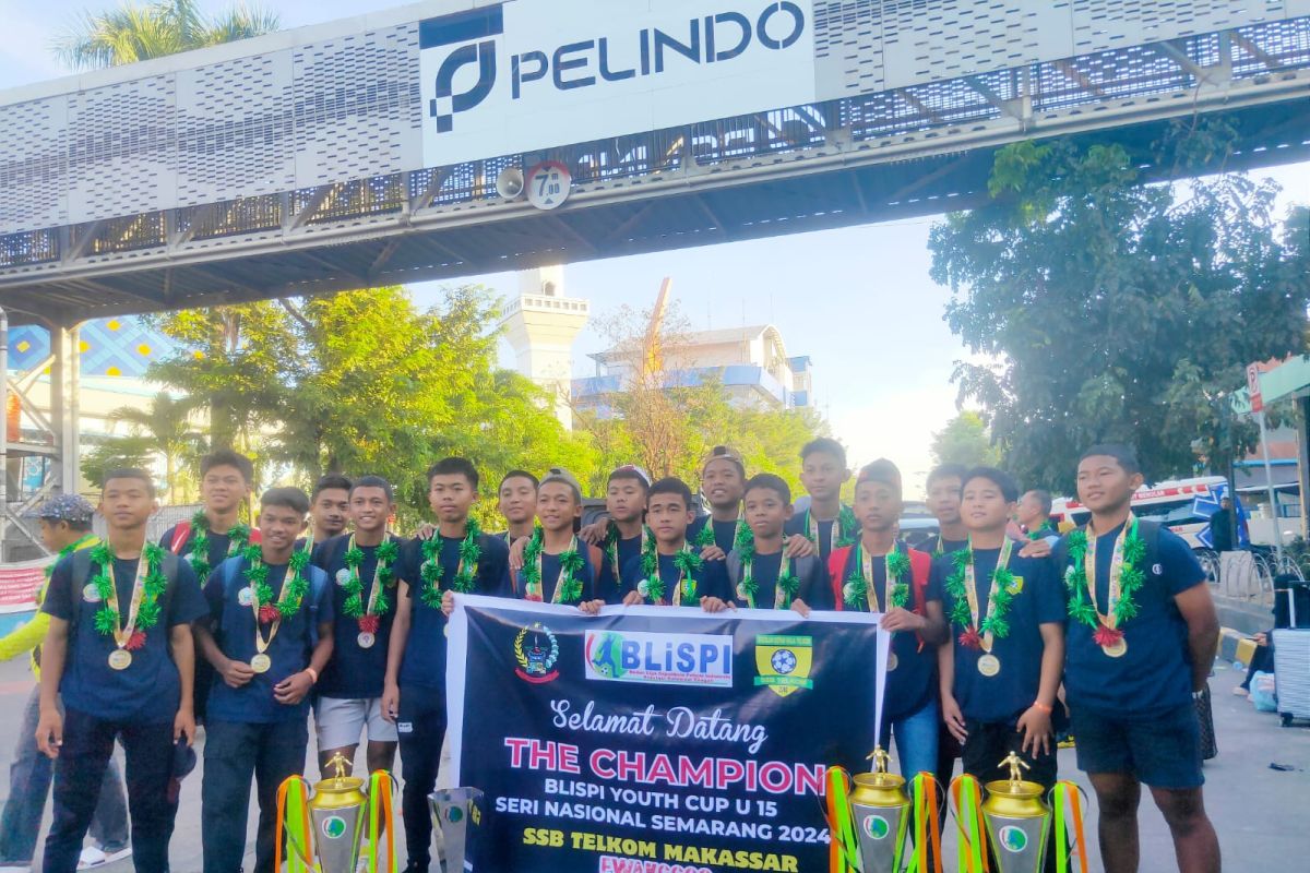 SSB Telkom U-15 Makassar raih juara 1 Liga Nasional BLISPI 2024