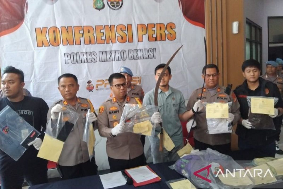 Polres Bekasi tangkap dua pelaku tawuran tewaskan satu orang pelajar