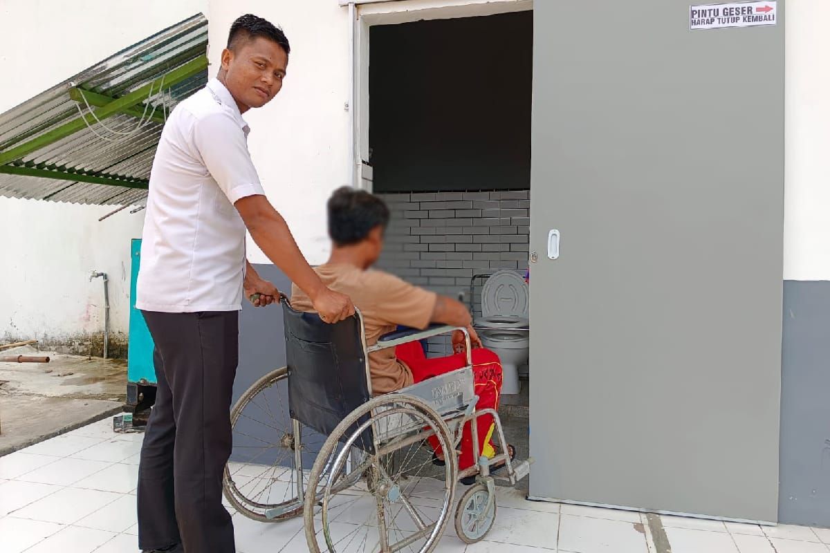 Lapas Labuhan Bilik miliki toilet ramah warga binaan disabilitas