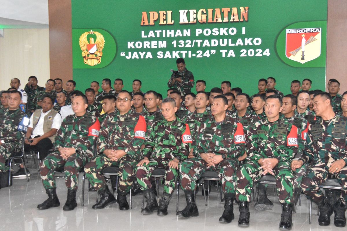 Korem 132 Tadulako tingkatkan kesiapsiagaan prajurit hadapi bencana alam