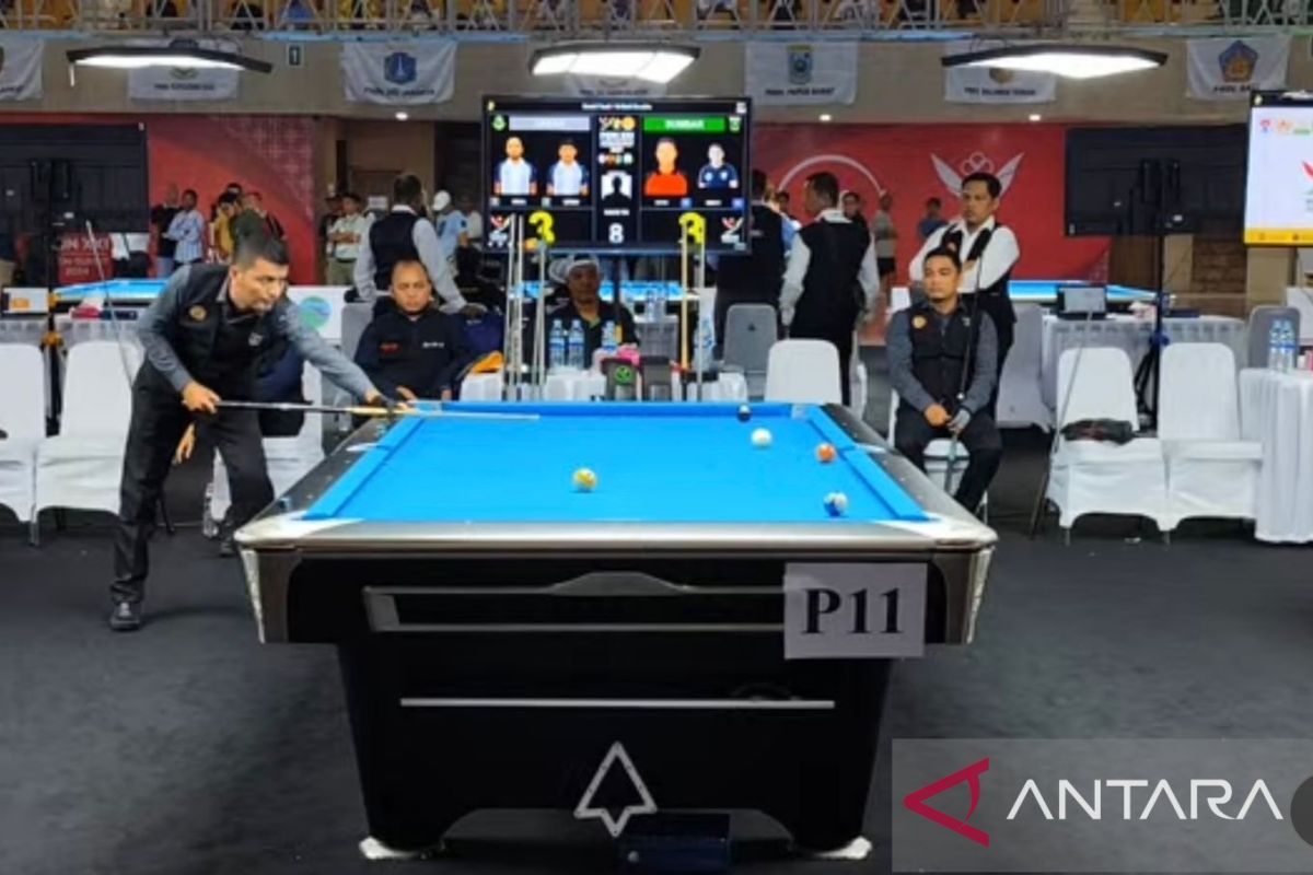 Sumbar Raih Perunggu dari Double 10 Ball Men Biliyar PON XXI