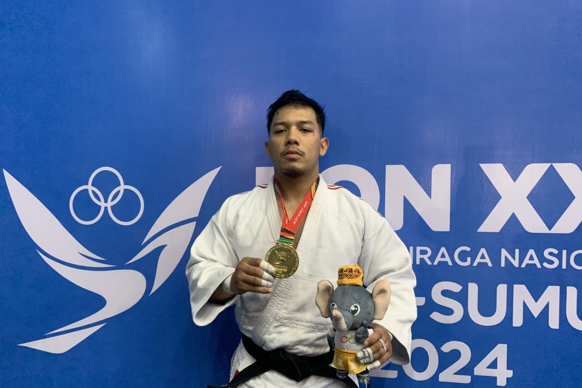 Judoka Bali Gede Ganding pertahankan medali emas -100 kg putra PON XXI