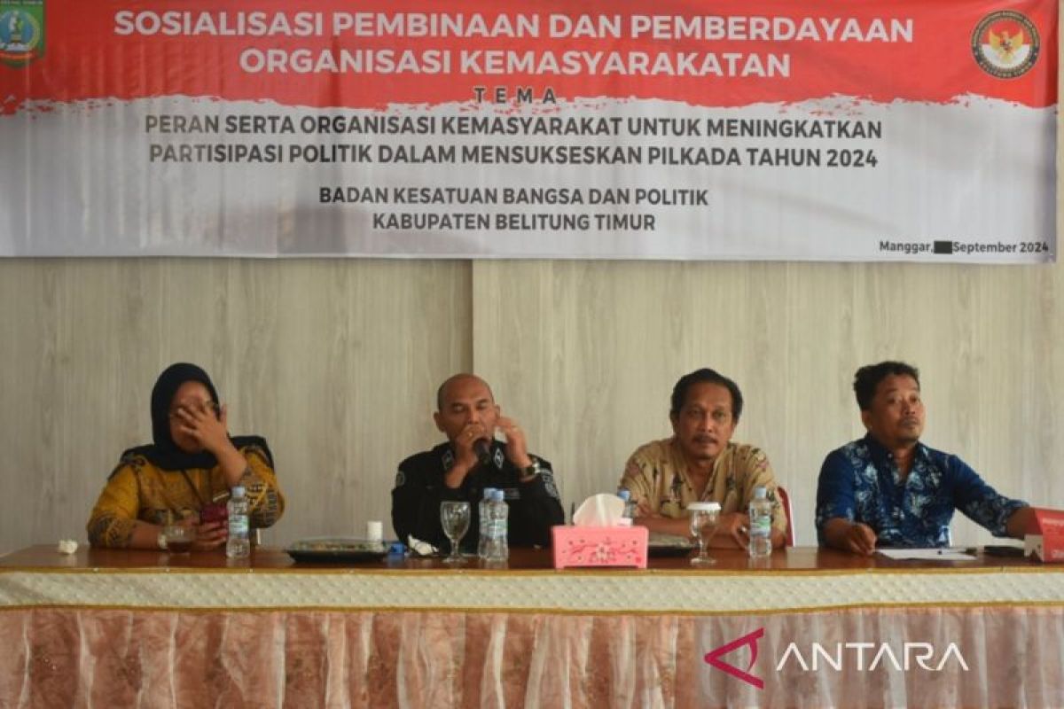 Kesbangpol Belitung Timur ajak ormas kawal Pilkada 2024