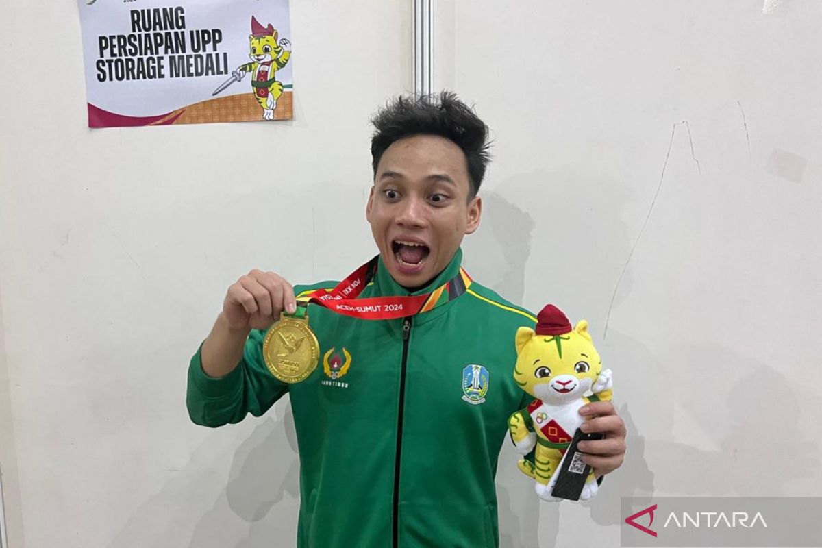 Wushu - Muhammad Daffa sumbang emas keempat Jatim lewat nomor senjata