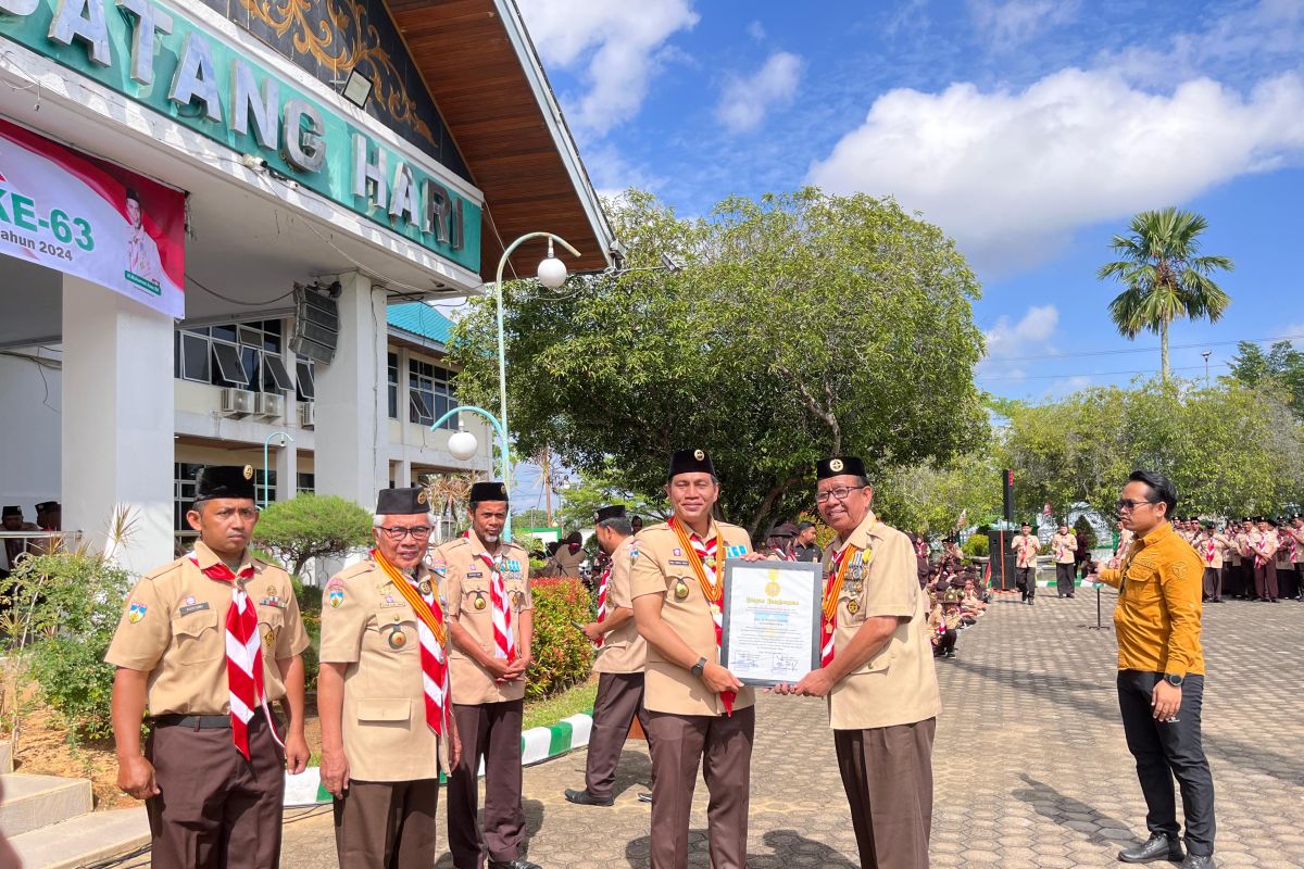 Bupati Batanghari pimpin upacara peringatan Hari Pramuka