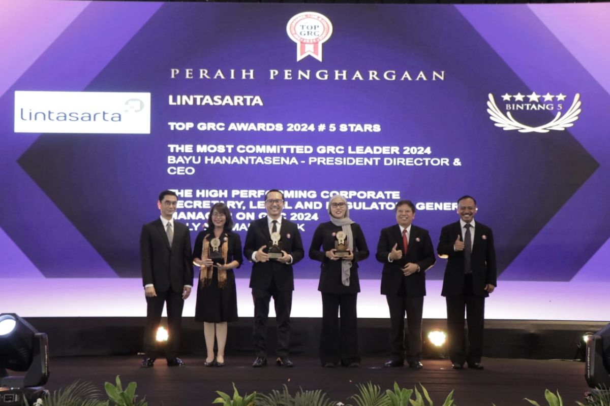 Lintasarta borong tiga penghargaan GRC Award 2024