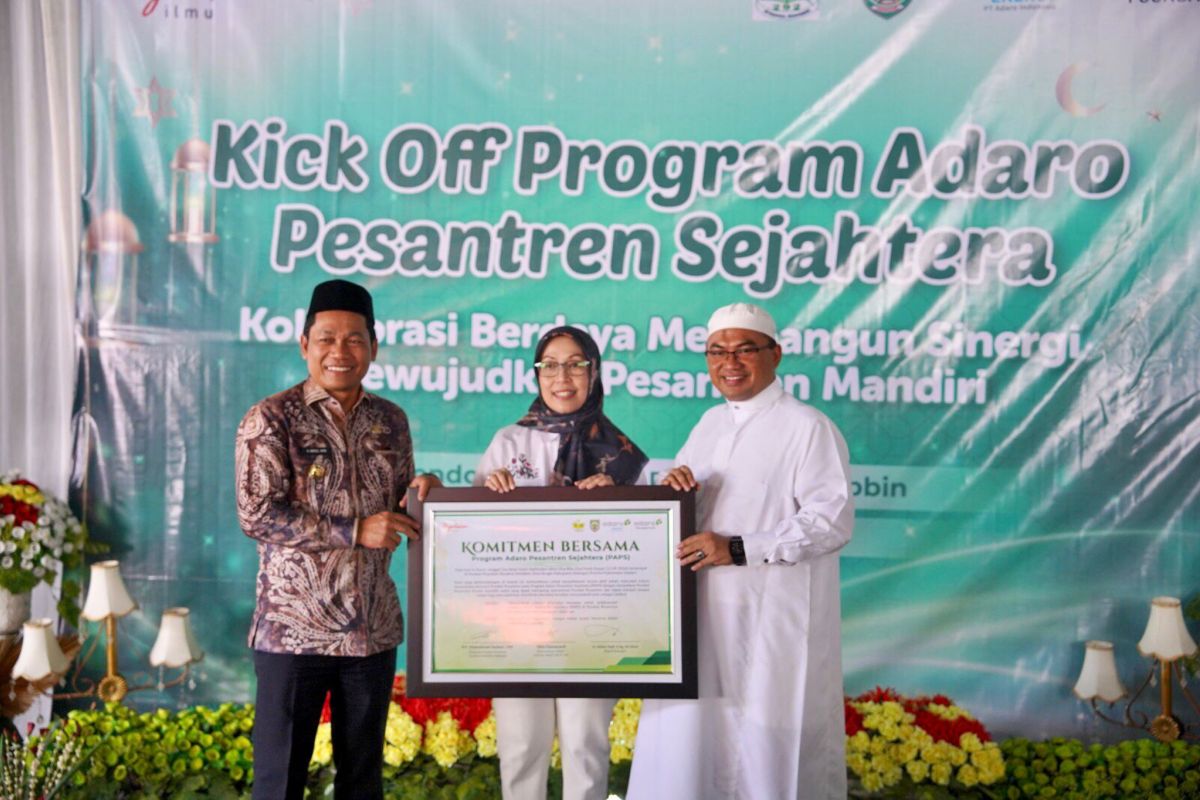 Adaro stengthens pesantren's independence through PAPS