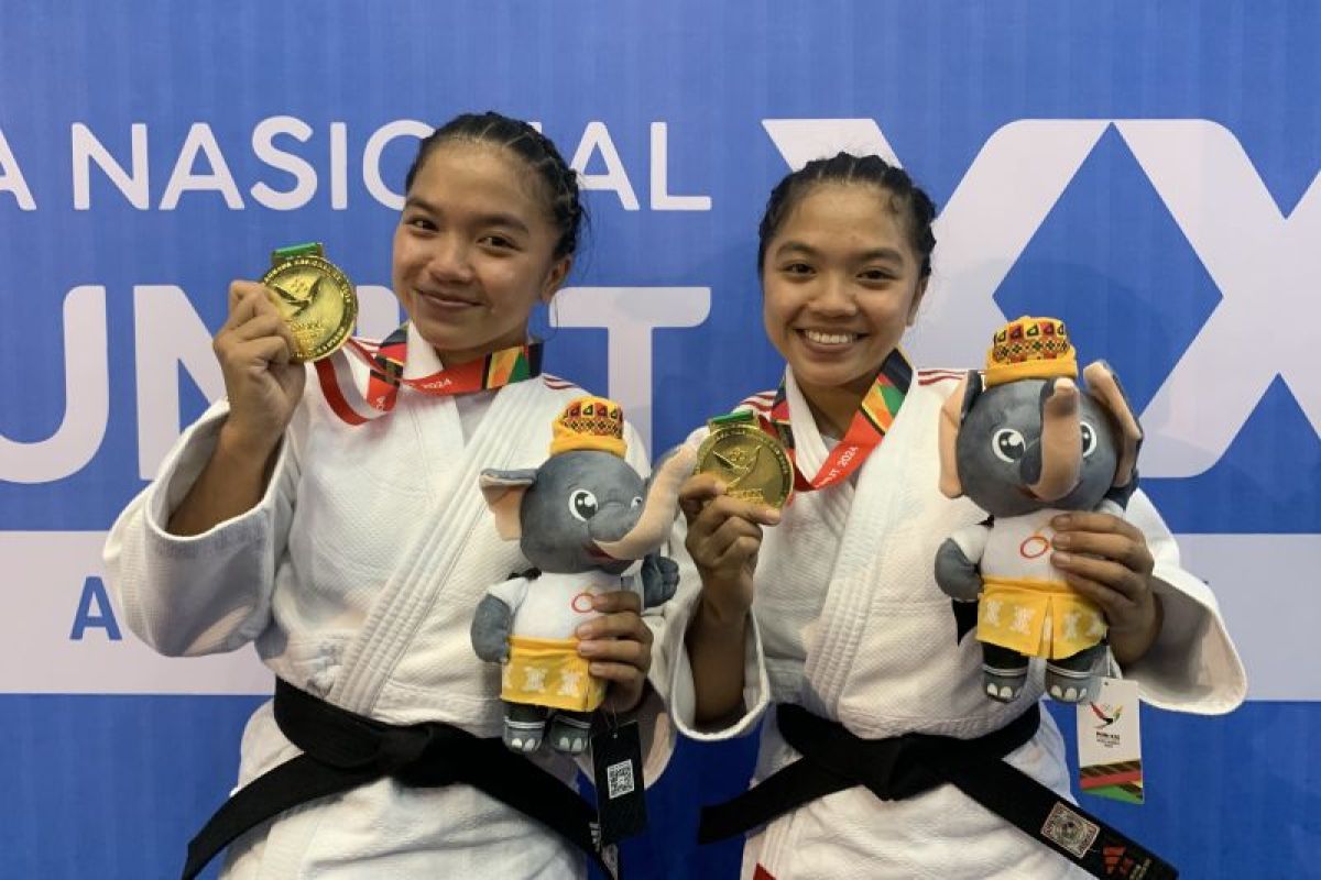 Judo - Atlet kembar raih medali emas saat perdana tampil di PON 2024