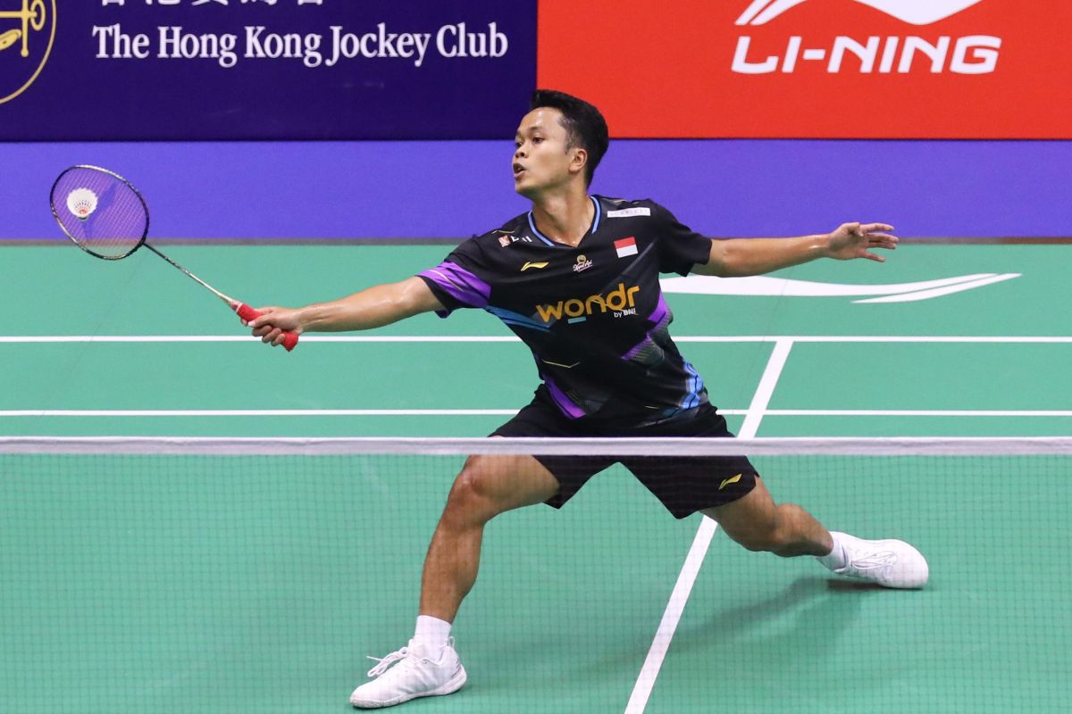 Ginting melesat ke semifinal Hong Kong Open 2024 berkat variasi pukulan