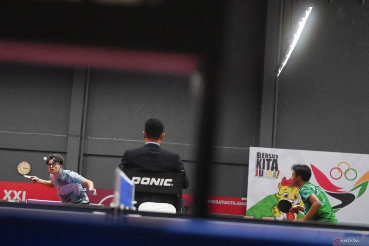 Tenis Meja - Lampung bertemu Jawa Barat di final tunggal putra