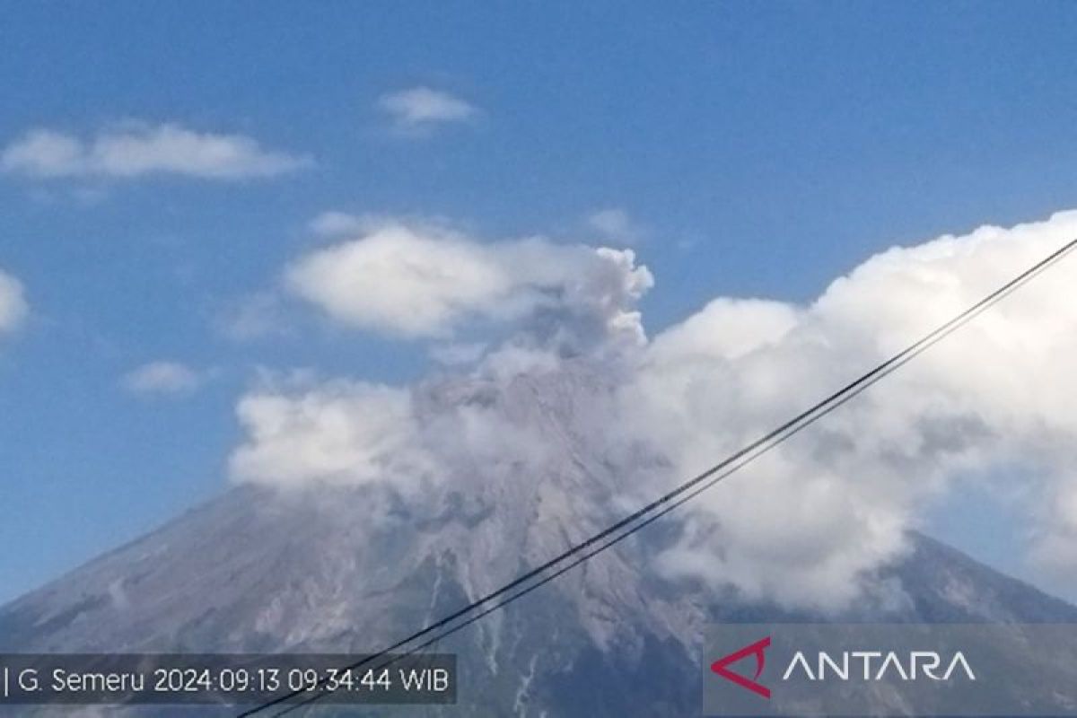 Gunung Semeru kembali erupsi Jumat pagi, tinggi letusan 500 meter