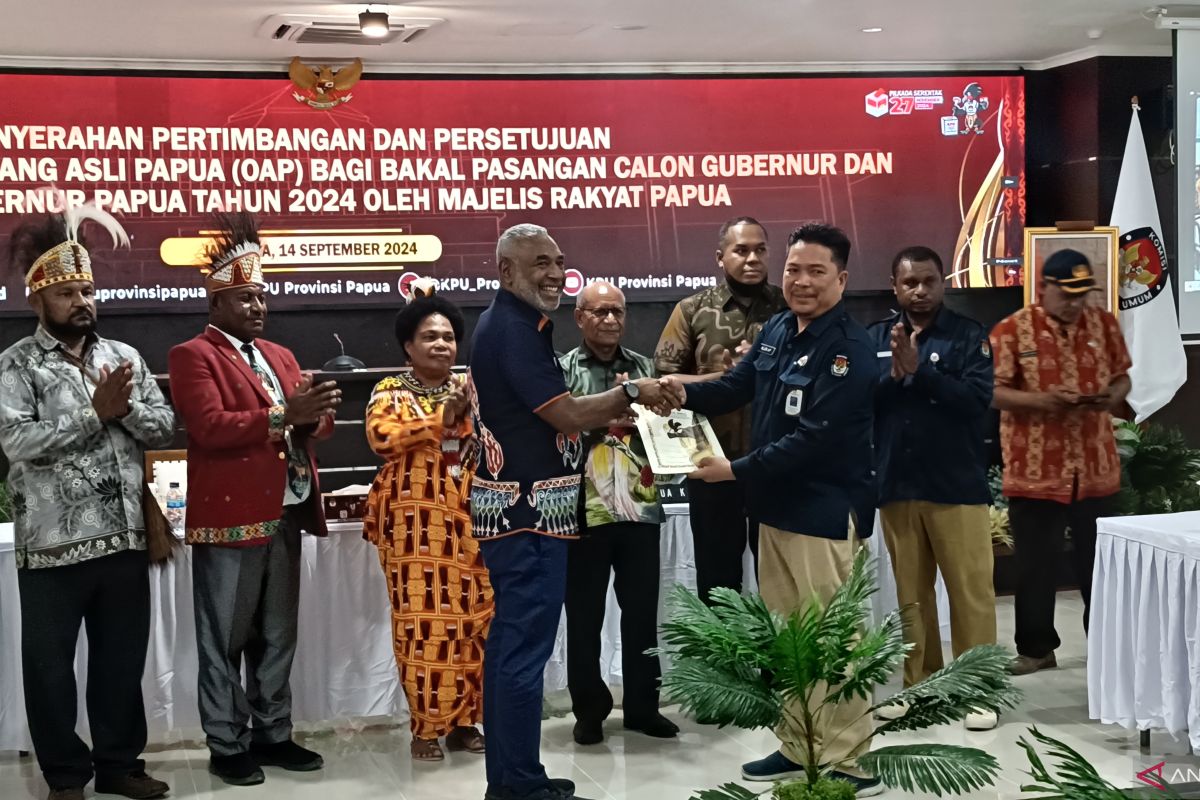 MRP nyatakan dua bapaslon gubernur dan wakil gubernur sebagai OAP