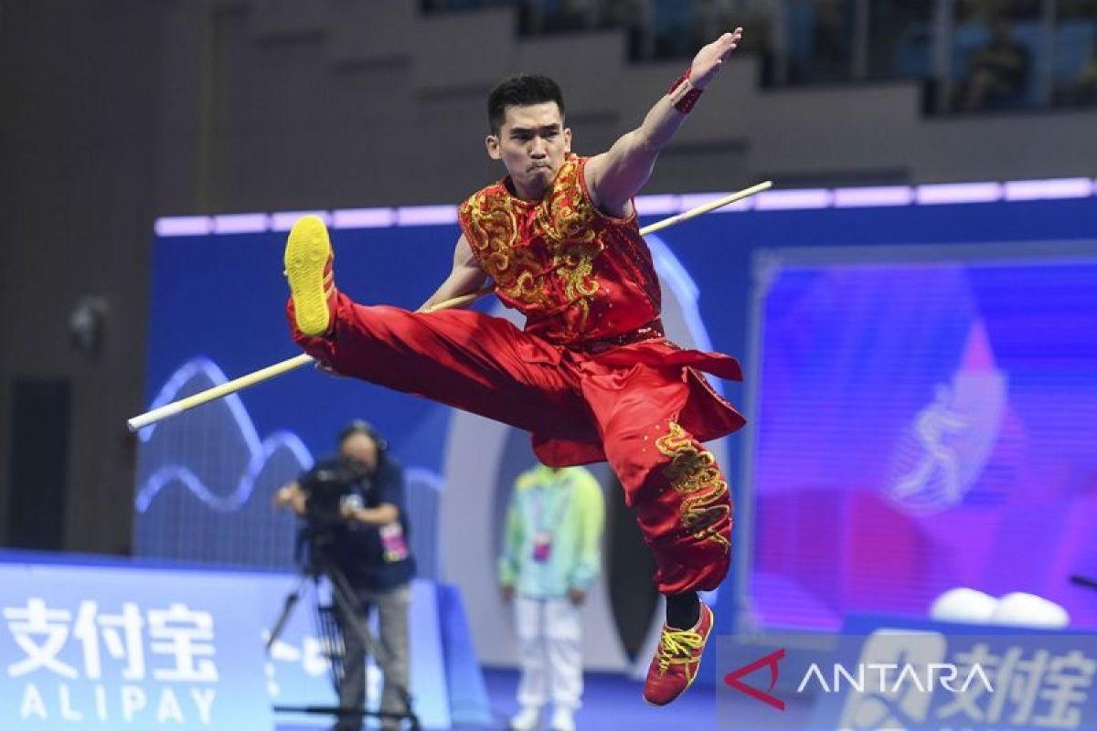 Wushu - Harris Horatius tampil dominan sumbang emas ketiga tuan rumah