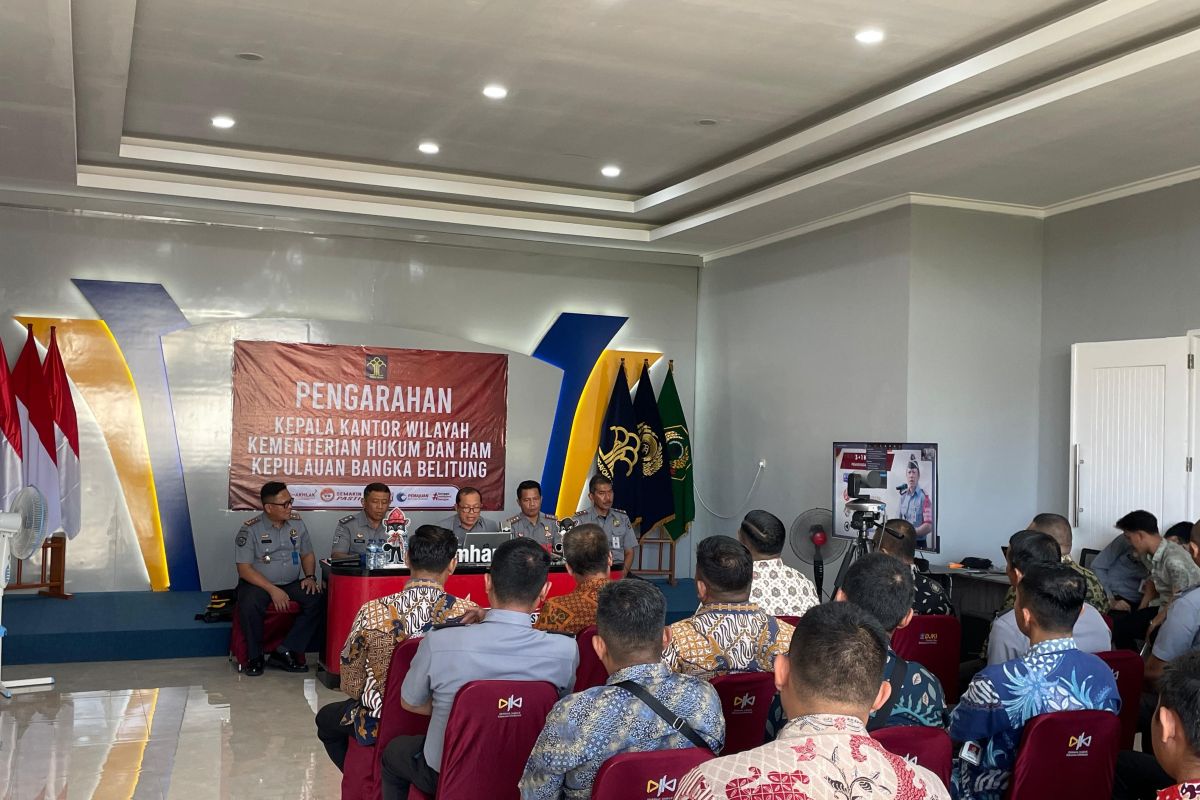 Kakanwil Kemenkumham Babel minta jajaran untuk berkolaborasi, bersinergi dan integritas