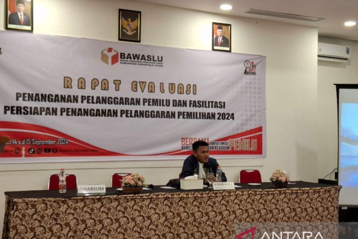 Bawaslu Gorontalo Utara evaluasi pengawasan Pilkada 2024