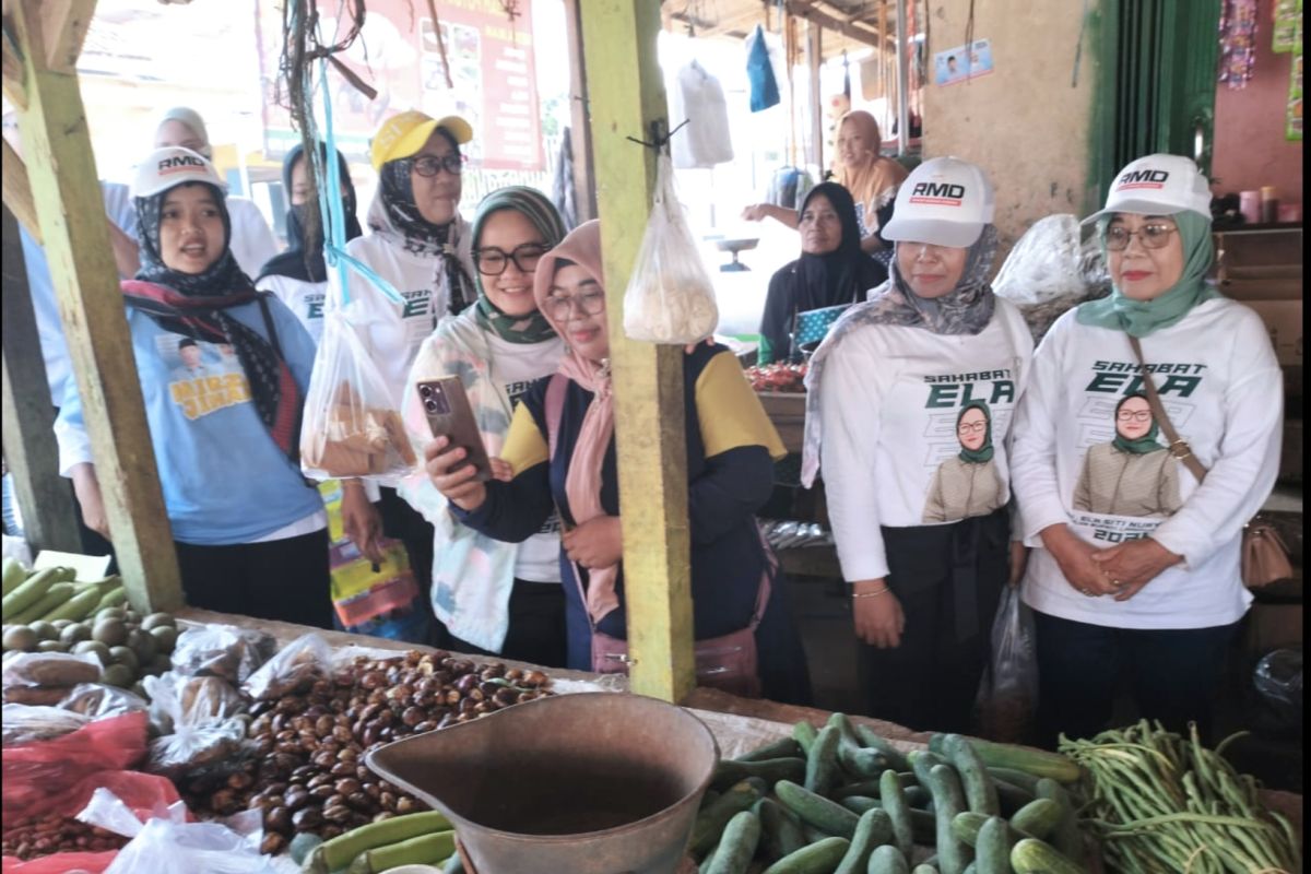 Jaring aspirasi pedagang, Ela - Azwar grebek Pasar Adirejo Jabung