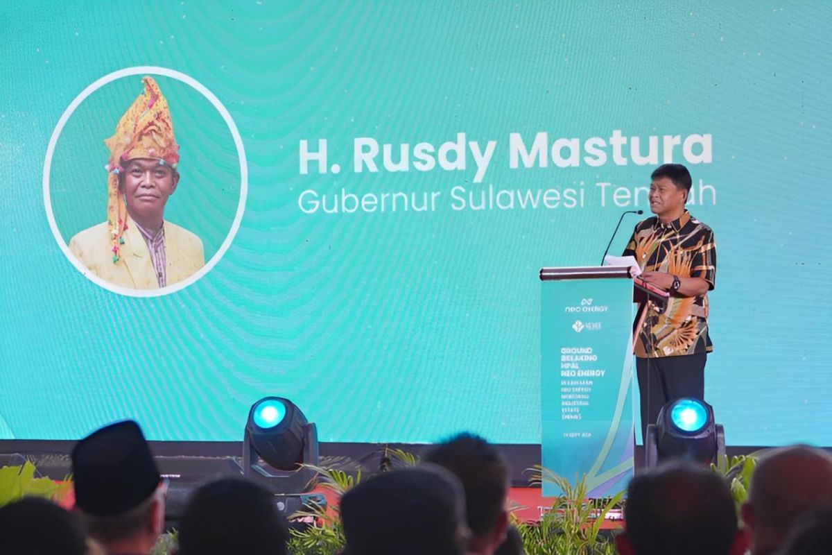 Gubernur Sulteng: Kawasan NEMIE jadi terobosan industri berkelanjutan