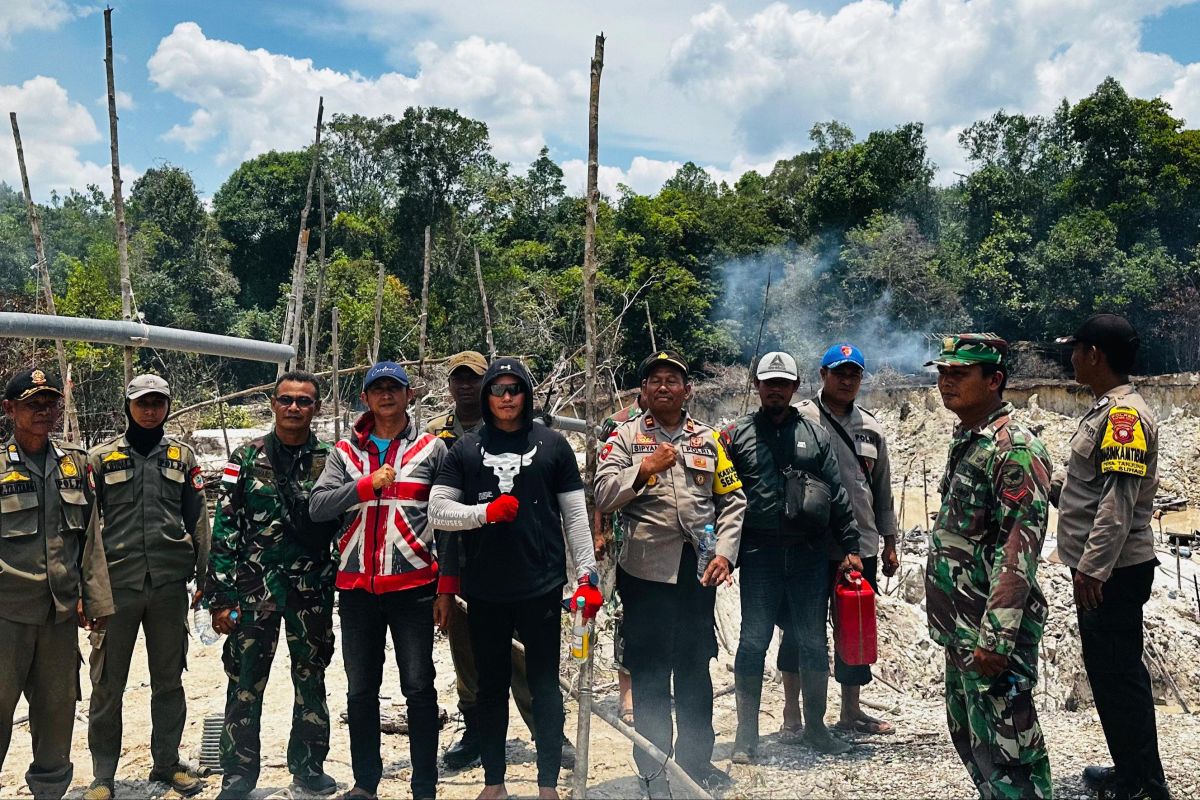 Polres Kapuas Hulu Kalbar tertibkan tambang emas ilegal