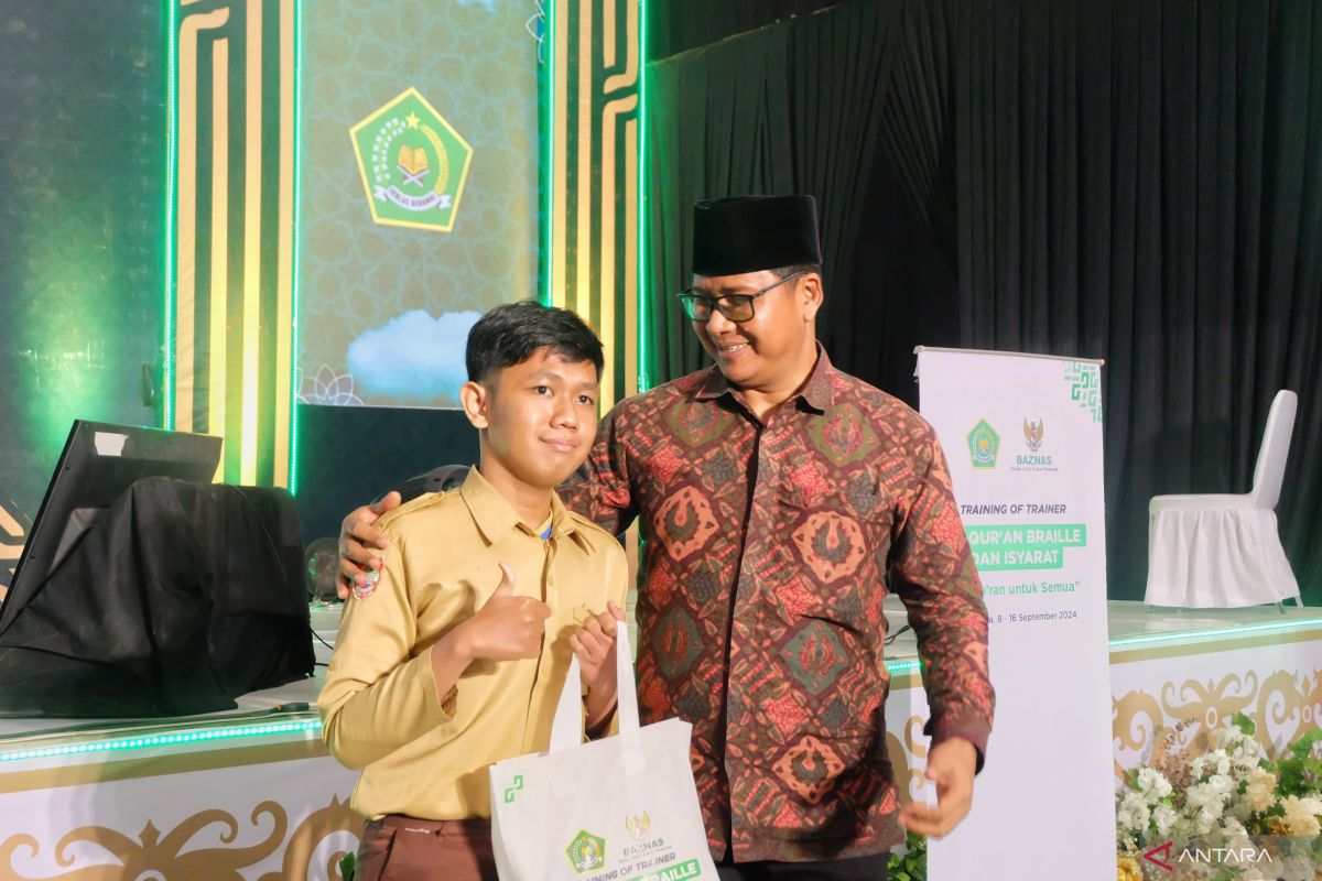 BAZNAS inisiasi zakat pengadaan Al Quran bagi disabilitas di MTQN ke-30