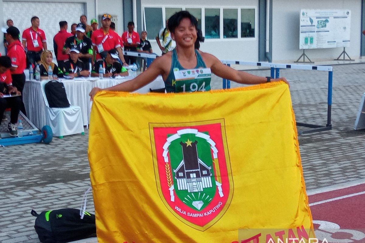 Dina Aulia raih emas kedua atletik untuk Kalsel