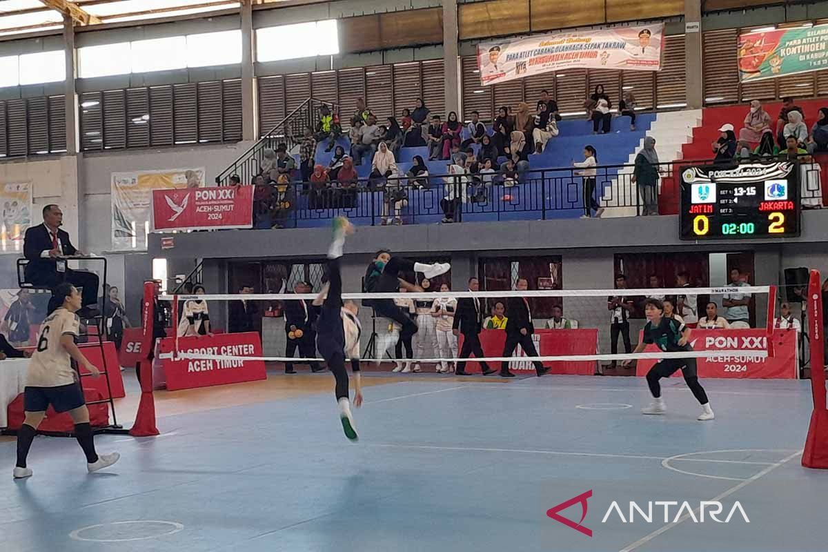 Sepak takraw - Tim putri Sulsel ke final usai kalahkan Aceh