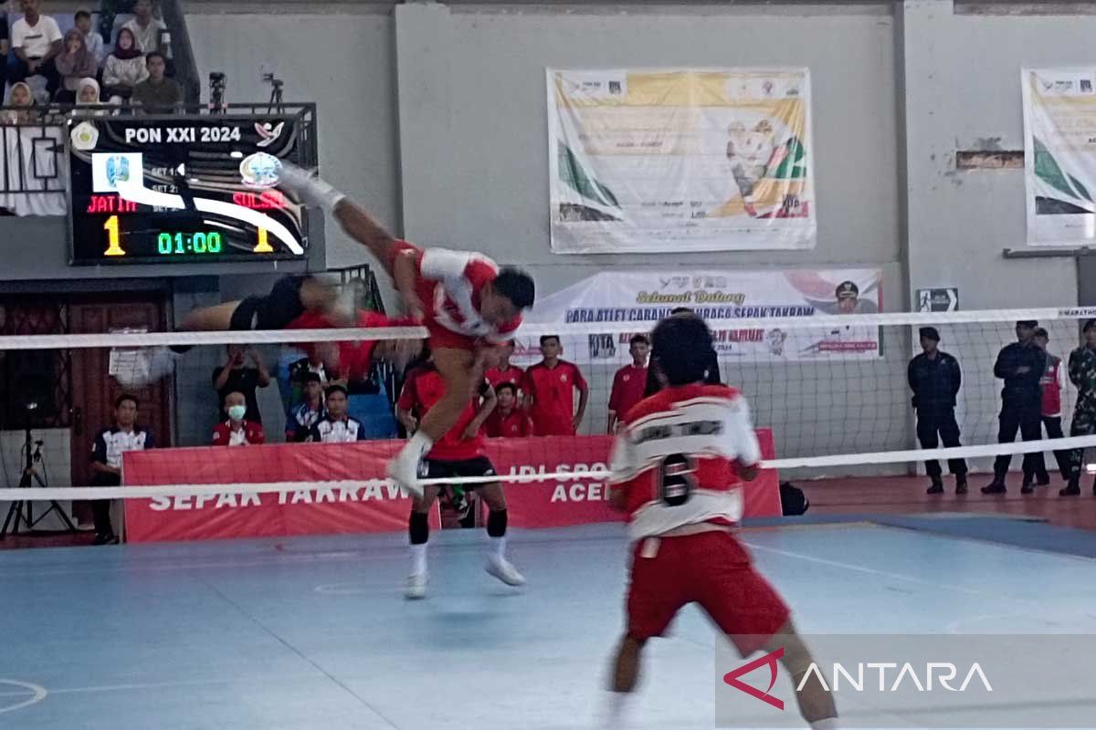 Sepak takraw - Sulsel raih medali emas nomor tim ganda putra