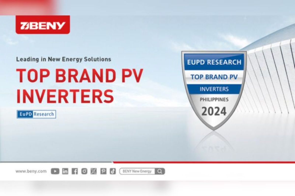 Beny Raih Penghargaan "Top Brand PV 2024" atas Produk Inverter dari EUPD Research