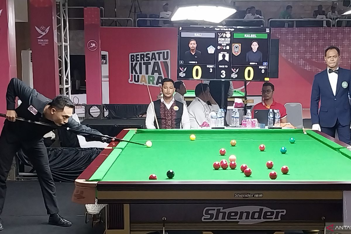 Biliar - Gebby pertahankan gelar juara snooker single PON