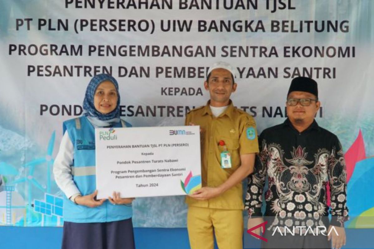 PLN Babel bantu pengembangan ekonomi pondok pesantren