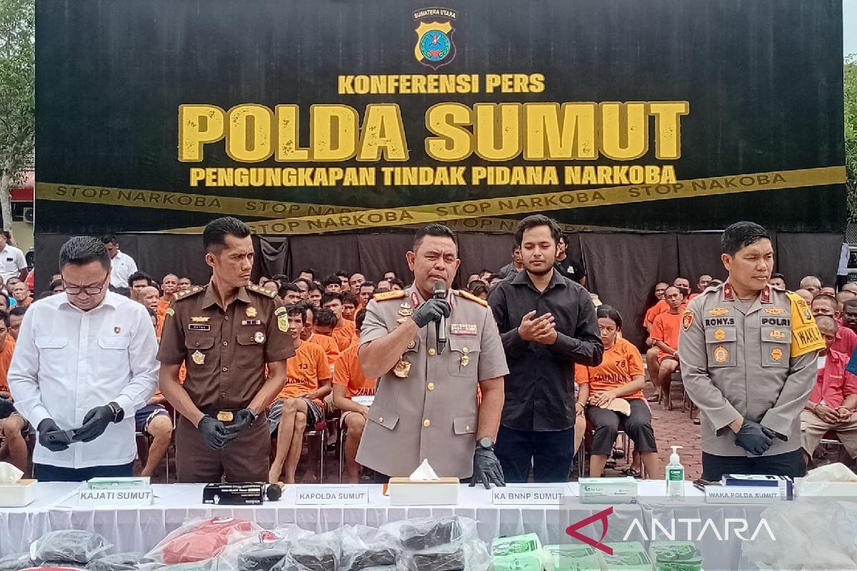 Polda Sumut sita 175 kilogram sabu-sabu