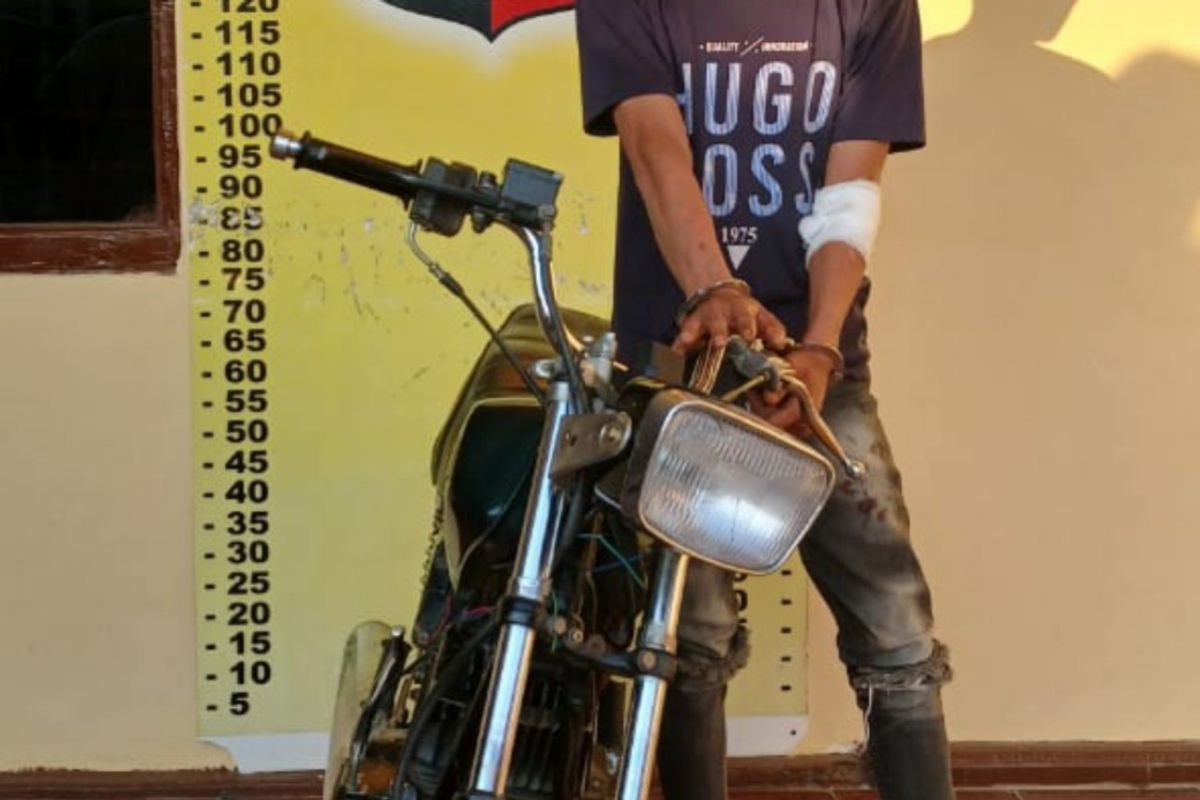 Polsek Perdagangan tangkap pencuri motor, barang bukti disembunyikan di sini