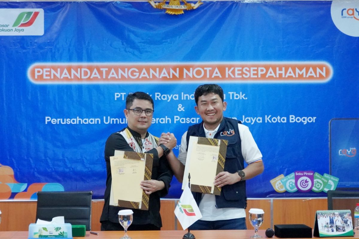 Bank Raya tingkatkan digitalisasi pasar tradisional di Kota Bogor