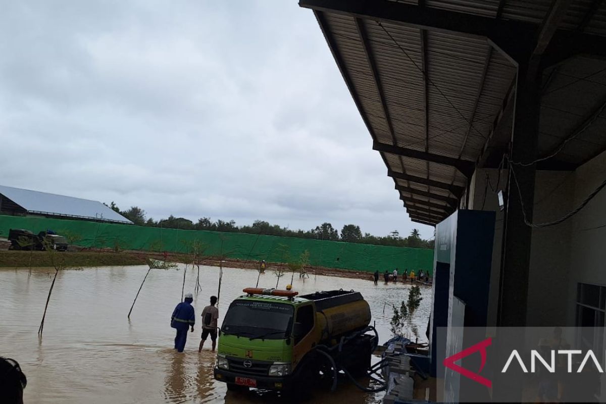 Lapangan tembak PON XXI Aceh-Sumut terendam banjir