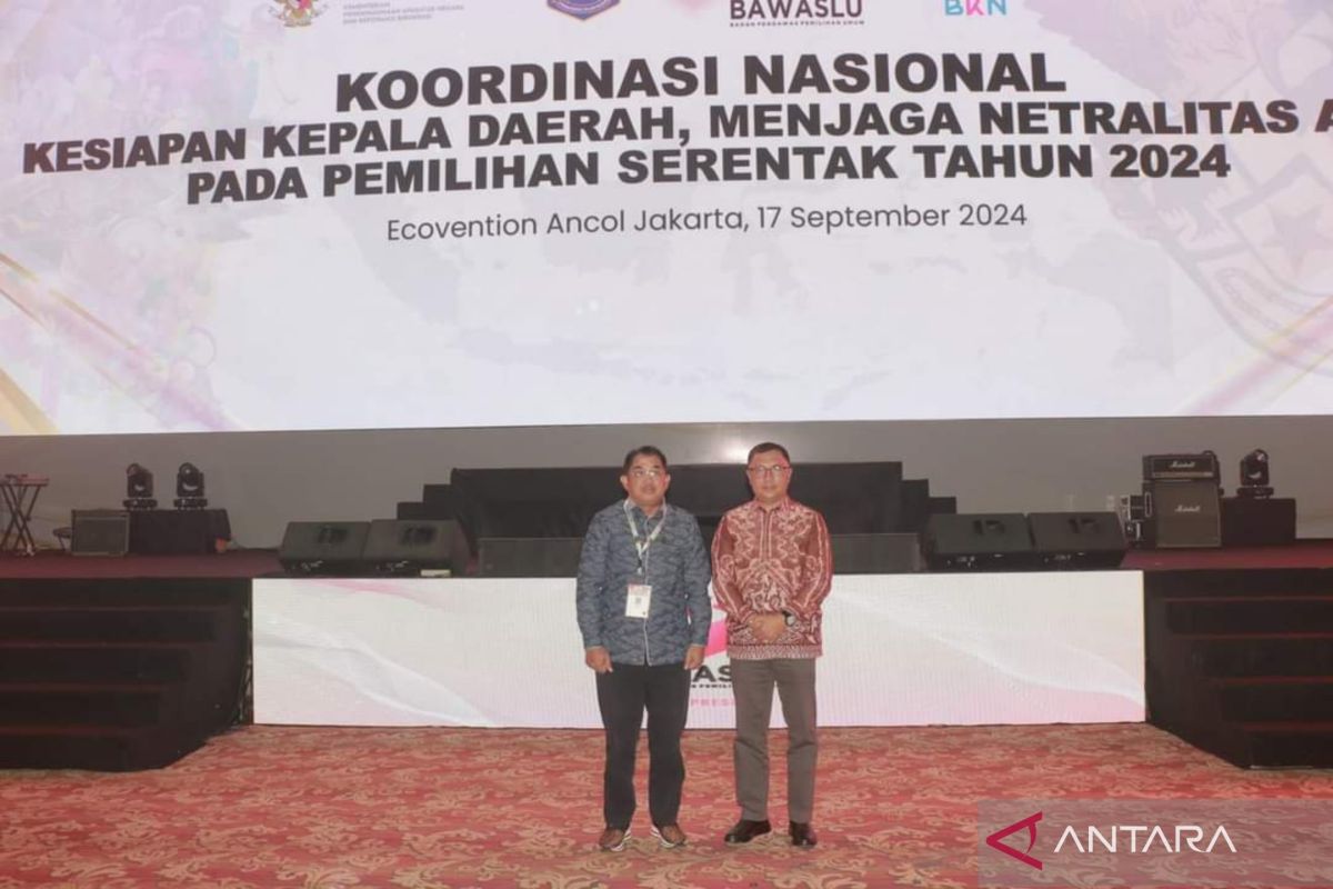 Bupati Tanjabbar hadiri rakor nasional kesiapan kepala daerah menjaga netralitas ASN di Pilkada Serentak